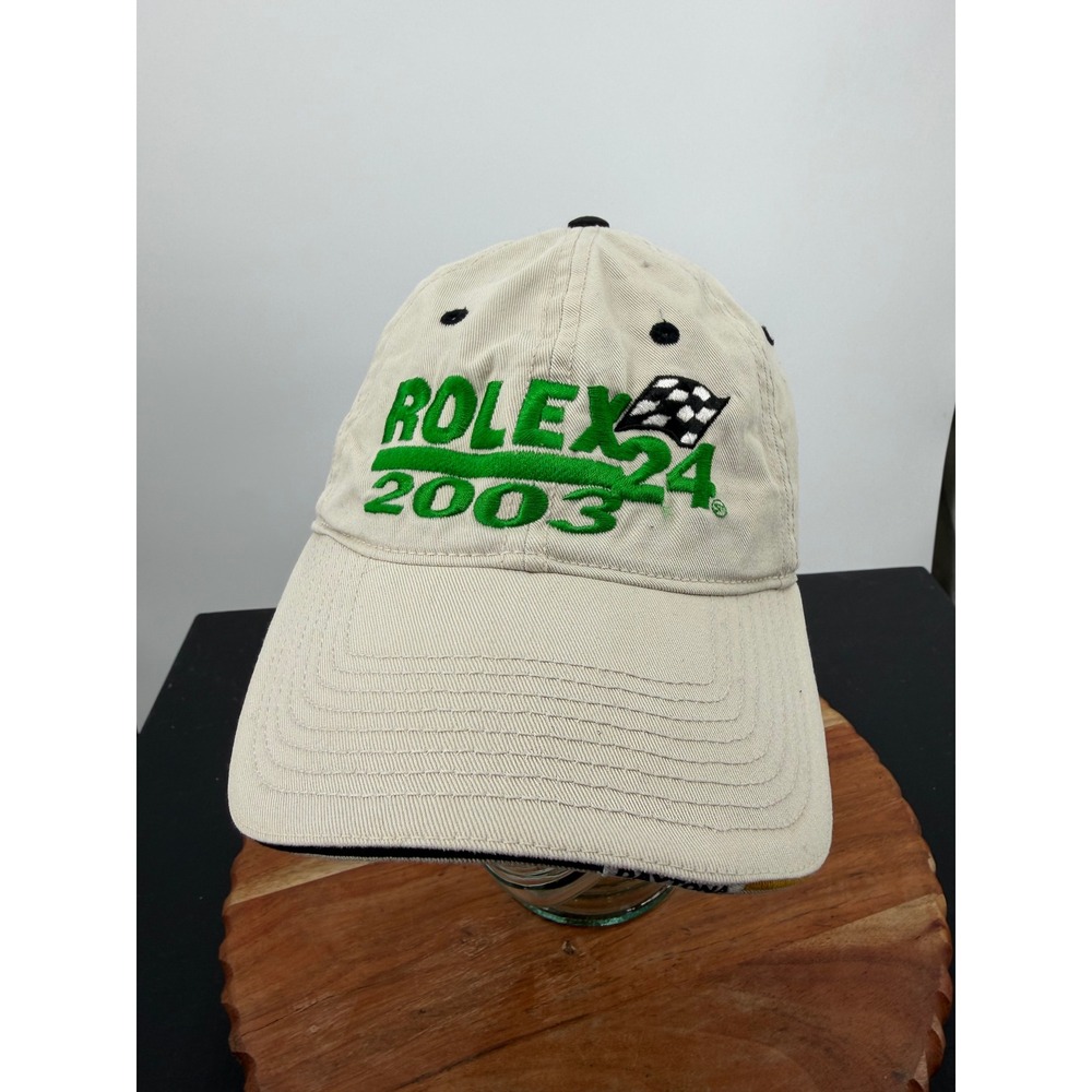 ISC Rolex 24 Hat Mens OSFA Beige 2003 Daytona International Speedway Racing Cap